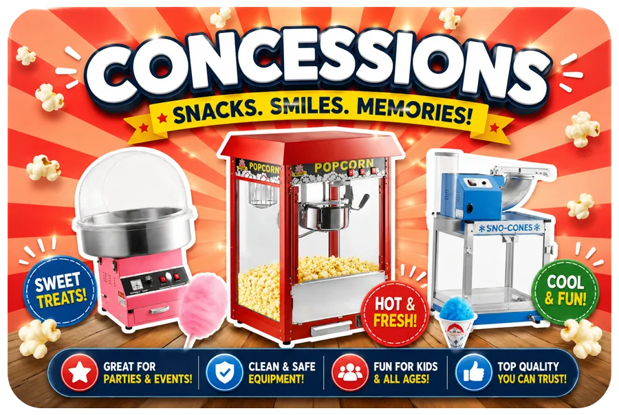 Concessions rentals